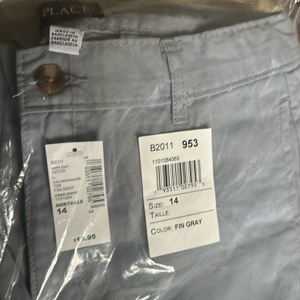 Children’s Place size 14 Fin Gray pants - New with tags